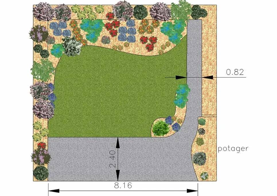 plan jardin